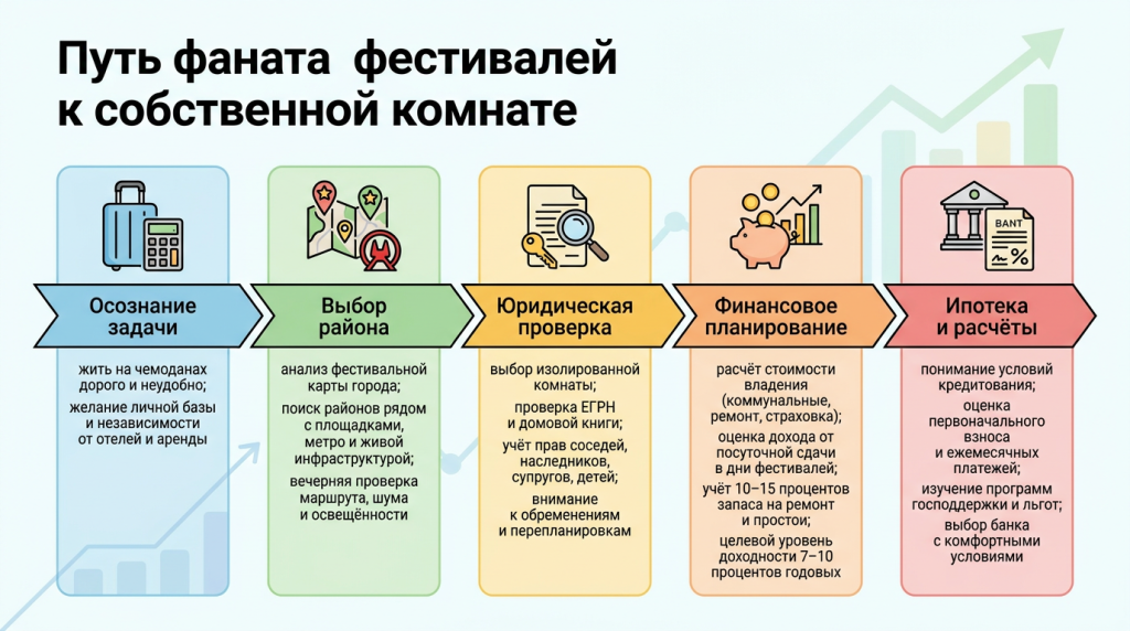 Путь фаната фестивалей к собственной комнате